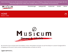 Tablet Screenshot of musicum.ch